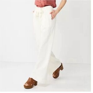 Jones Studio White Wide Leg Pants sz 20W